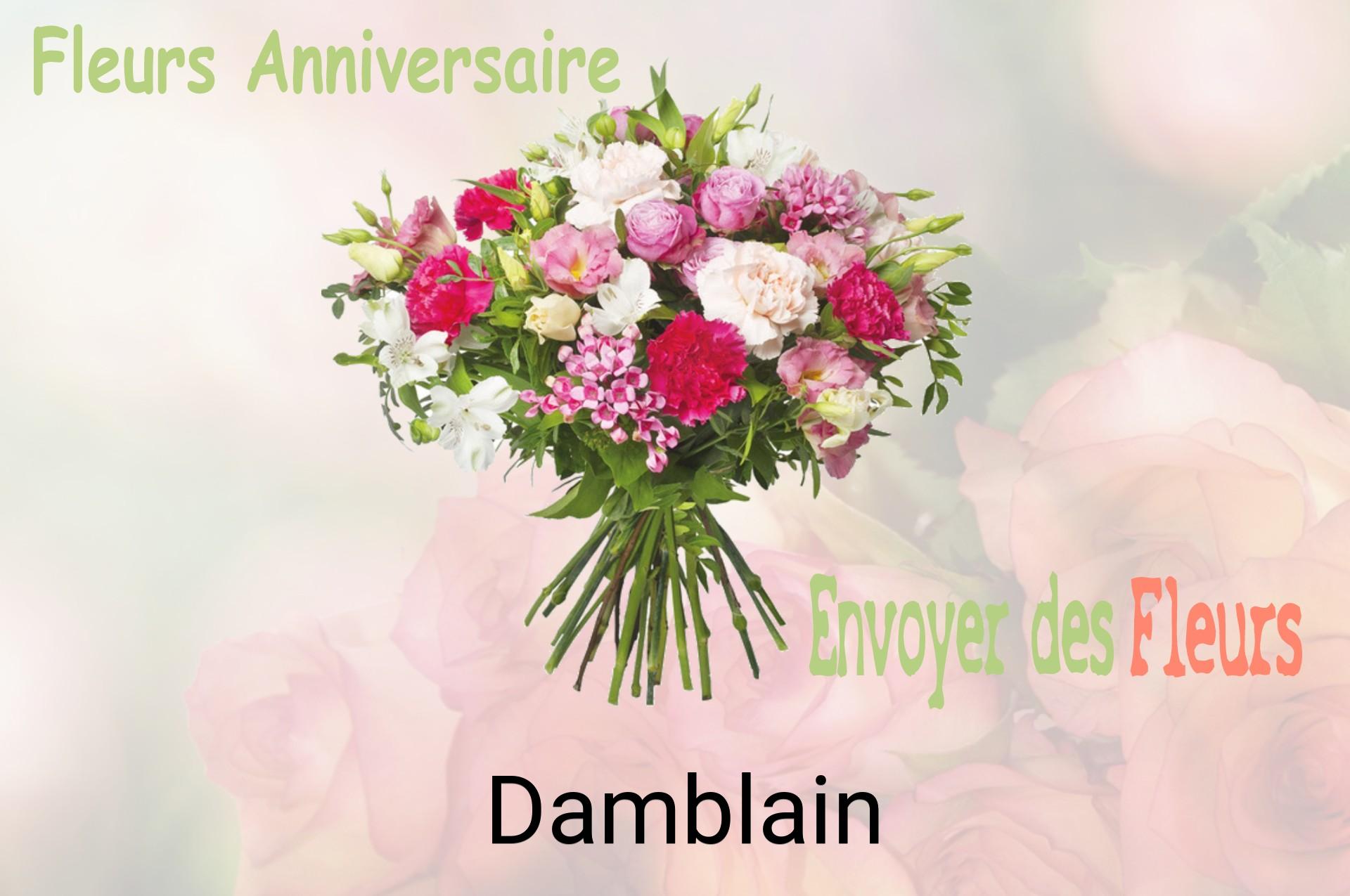 Bouquet de fleurs d’anniversaire livré à Damblain