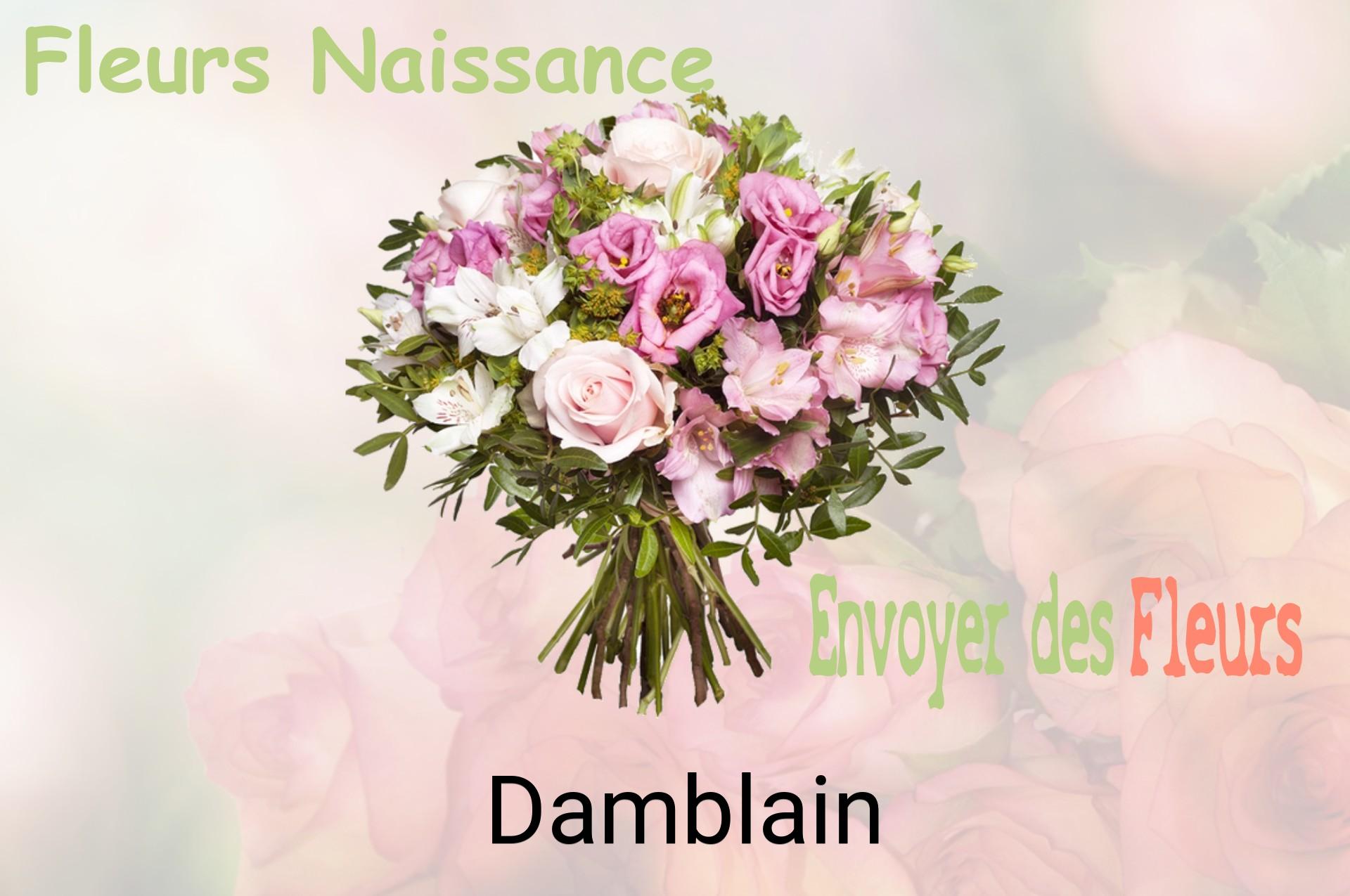 Bouquet de fleurs de naissance livré à Damblain